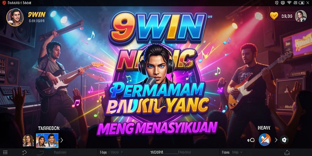 Tampilan gameplay mendebarkan di 9WIN dengan berbagai lagu.