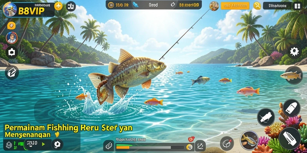Tangkapan ikan yang megah dalam gameplay B8VIP.