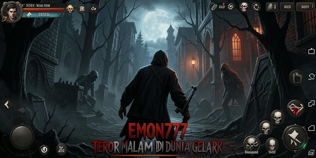 Gameplay menyeramkan dalam EMON777 yang penuh ketegangan.