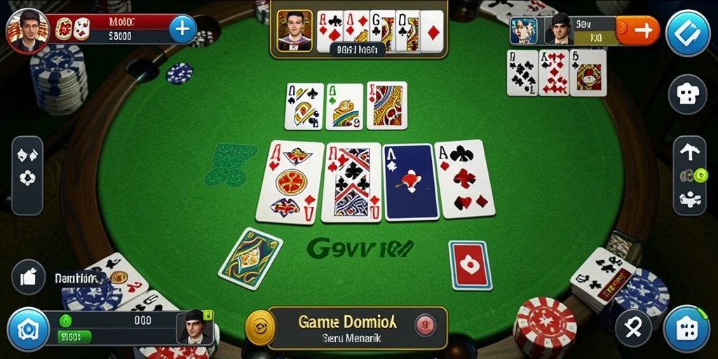 Tampilan menarik dari gameplay G9VIP dalam permainan Domino.