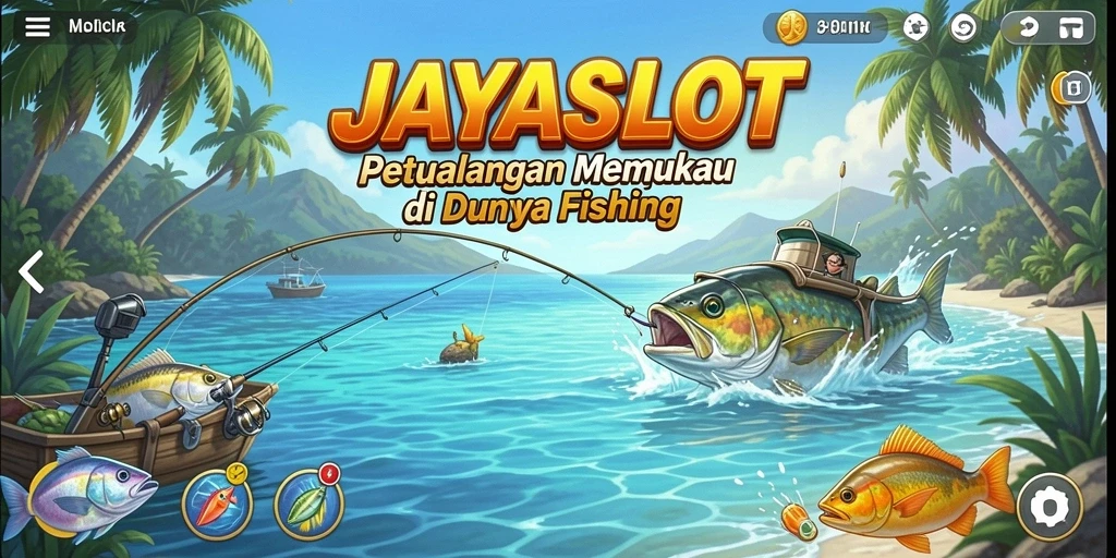 Tampilan gameplay JAYASLOT yang menarik saat menangkap ikan.