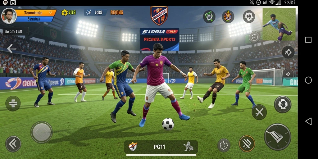 Tampilan gameplay PG11 yang menegangkan dan kompetitif dalam olahraga.