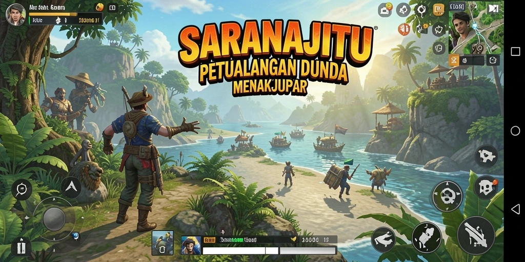Tangkapan layar menunjukkan eksplorasi mendalam dalam dunia Open World SARANAJITU.