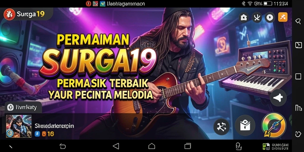 Tampilan menarik dari gameplay musik yang mengasyikkan.