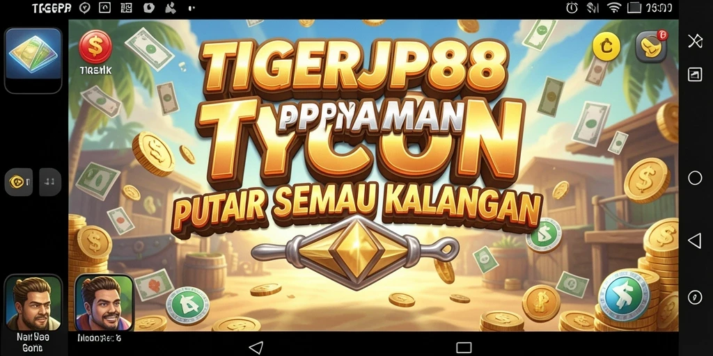 Tampilan menarik dari gameplay <strong>TIGERJP88</strong> saat membangun bisnis Tycoon.