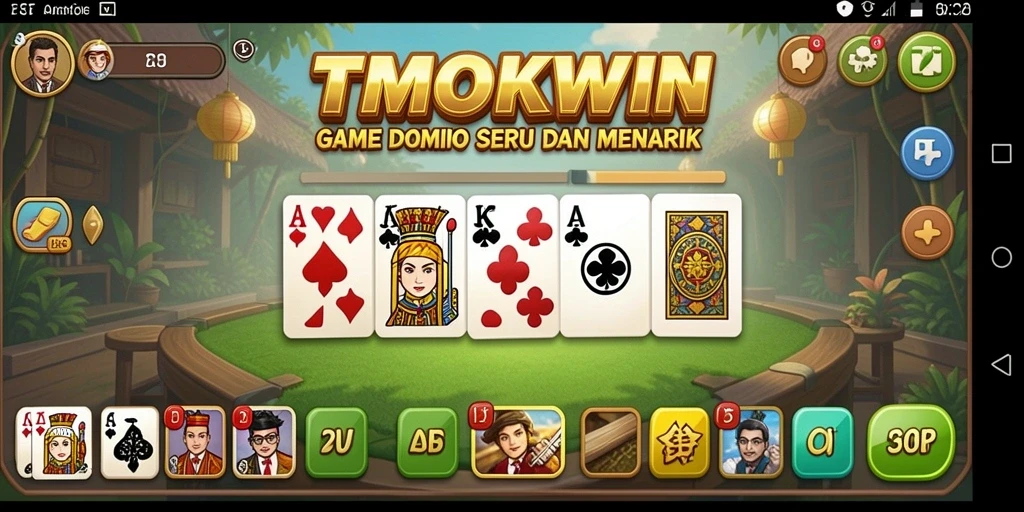 Tampilan gameplay seru di TMOKWIN, game Domino terbaik.