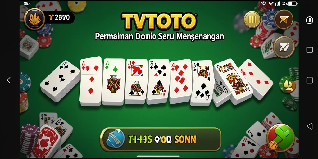 Tampilan gameplay TVTOTO yang menarik dan interaktif.