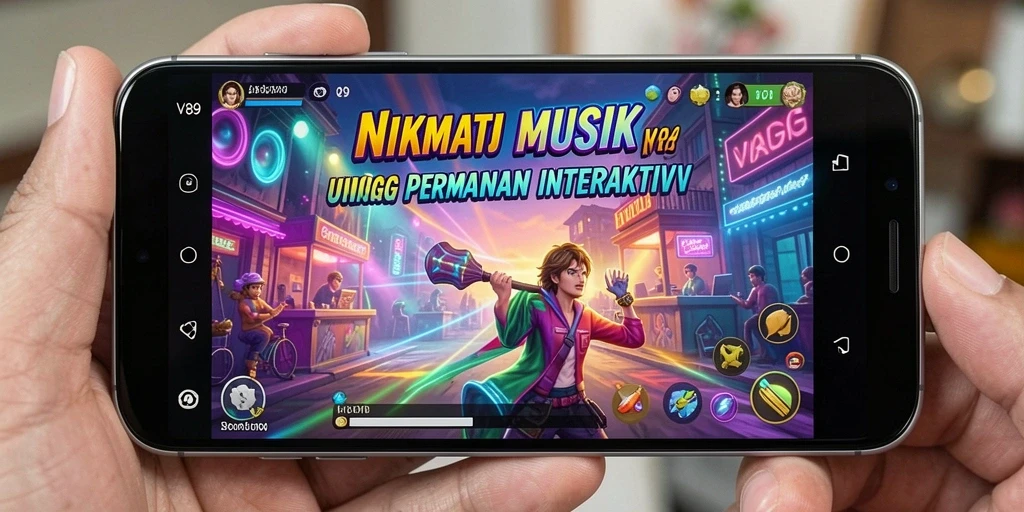 Gameplay V89 yang interaktif dan berwarna-warni dengan musik yang menyenangkan.