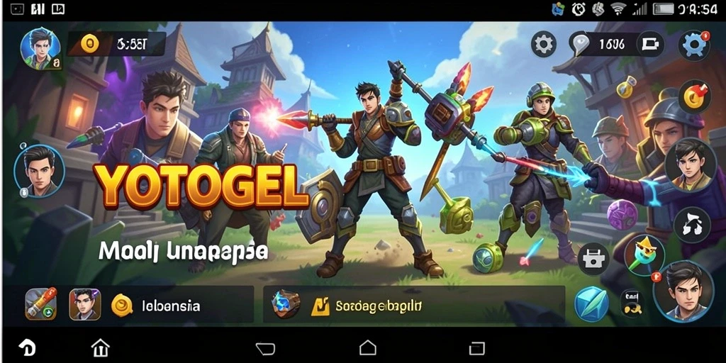 Tampilan aplikasi YOTOGEL dengan fitur utility yang menarik.